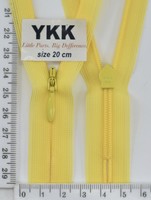 Блискавка спіраль №2 YKK Японія потайна нейлон 20см (131) нас жовтий