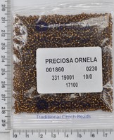 Бісер PRECIOSA №10 / 0 блискучий №17100 пакет 50 грам
