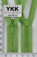 Блискавка спіраль №2 YKK Японія потайна нейлон 50см (047) нас зел