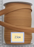 Коса бейка бавовна шир 25мм св рудий