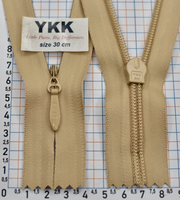 Блискавка 30см №5 YKK Японія потайна бабовна +п/є CHC-56-DADR2-E беж