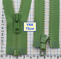 Блискавка трактор №5 YKK Японія 75см світло зелен хакі (780)