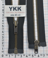 Блискавка метал №3 YKK Японія 90см № 580 чорна