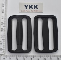 Рамка двощілинна YKK суперміцна шир 50мм чорна