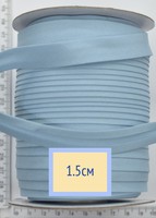 Коса бейка бавовна шир 15мм т голубий
