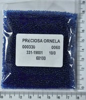 Бісер PRECIOSA №10 / 0 прозорого №60100 пакет 50 грам