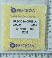 Бісер PRECIOSA №10 / 0 мат-блискучий №17286 пакет 50 грам