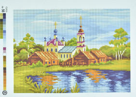 Друк на вишів.ткані (Польща) 30 * 40см №56