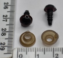 Очі на м'яку іграшку ф 8мм коричневі