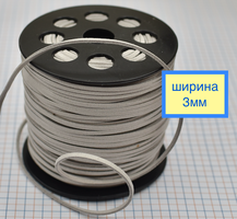 Шнур замшевий ф 3мм сірий
