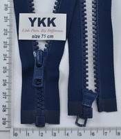 Блискавка трактор №5 YKK Японія разьемний 75см (920) т синій