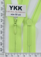 Блискавка спіраль №2 YKK Японія потайна нейлон 50см (535) нас салат