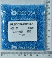 Бісер PRECIOSA №10 / 0 мат-блискучий №17165 пакет 50 грам