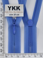 Блискавка спіраль №2 YKK Японія потайна нейлон 20см (835) св синій