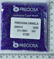 Бісер PRECIOSA №10 / 0 прозо-Райдужний №61300 пакет 50 грам