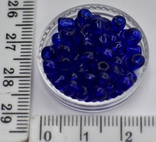 Бісер № 6 ф= 4мм 450гр  прозорий 8 електрик 