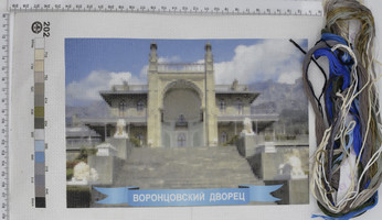 Друк на вишів.ткані 20х30см з муліне (202)