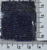 Бісер №12 однотонний 450гр т.сіній