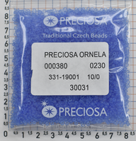 Бісер PRECIOSA № 10 / 0 прозорого № 30031 пакет 50 грам