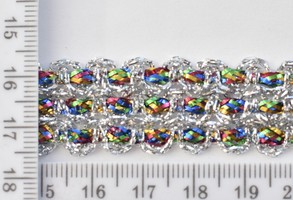 Тесьма парча шир 18мм №8023 срібло