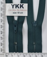 Блискавка спіраль №3 YKK Японія 18см (830) т зел