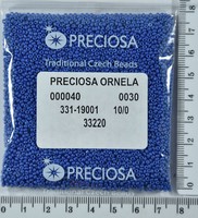 Бісер PRECIOSA №10 / 0 натурал №33220 пакет 50 грам