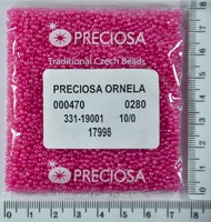 Бісер PRECIOSA №10 / 0 мат-блискучий №17998 пакет 50 грам