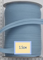 Коса бейка бавовна шир 15мм голубий