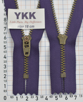 Блискавка метал № 4.5 джинсова антик YKK Японія 18см №866