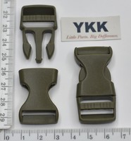 Карабін фастекс  пластм під тасьму шир 20мм суперміцний YKK хакі