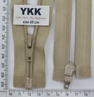Блискавка YKK спіраль №5 разьемний 65см гр (085) бежев