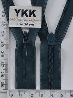 Блискавка спіраль №2 YKK Японія потайна нейлон 20см (390) т зелен