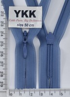 Блискавка спіраль №2 YKK Японія потайна нейлон 50см (363) сіро-синій