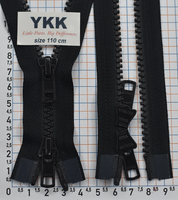 Блискавка 110см трактор №5 YKK VSMR-5-DA-DAG3-E-P14N чорна