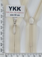 Блискавка спіраль №2 YKK Японія потайна нейлон 50см (031) слонова кістка