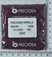 Бісер PRECIOSA №10 / 0 натурал №23040 пакет 50 грам