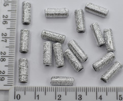 Намистини 4*12мм 50грамм=256шт срібло