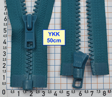 Блискавка трактор № 5 YKK Японія 50см  темно лагунов (363)
