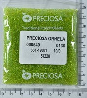 Бісер PRECIOSA №10 / 0 прозорого №50220 пакет 50 грам