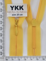 Блискавка спіраль №2 YKK Японія потайна нейлон 20см (506) яєчний