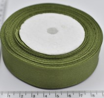 Стрічка атласна шир 25мм т олива