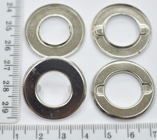 Люверс пістон затискної + шайба ф 30х ф15мм нержавейка срібло