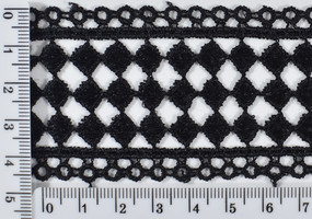 Гіпюр мереживо п е шир 4см 330 (№а310) чер уп = 9,2м