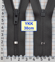 Блискавка 30см спіральна №3 YKK Японія  сір (532)