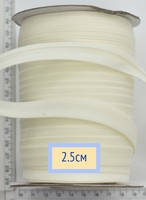 Коса бейка бавовна шир 25мм молочний