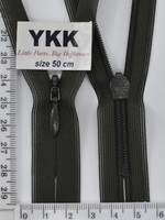 Блискавка спіраль №2 YKK Японія потайна нейлон 50см (077) т хакі