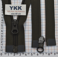 Блискавка 60см YKK Японія спіраль № 5 CIFOR-56-DALHD-E-223 т хакі - болото