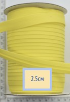 Коса бейка бавовна шир 25мм жовтий