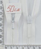 Блискавка спіраль №3 YKK Японія потайна х  б 50см біла (501)