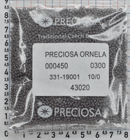 Бісер PRECIOSA № 10 / 0 натурал № 43020 пакет 50 грам